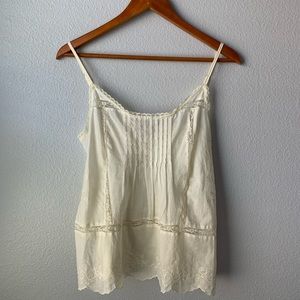 cream tank top